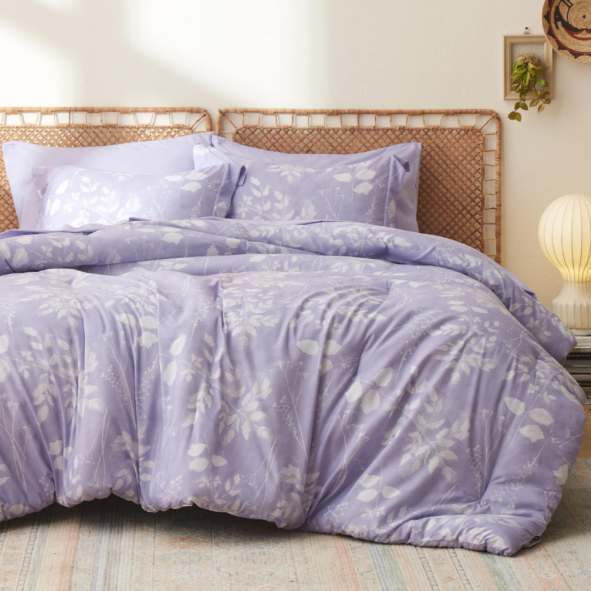 Bedsure Sage Green Queen Comforter Set, Floral Bedding Sets, 7 Piece