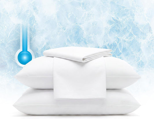 Serta Power Chill Cooling Pillow Protectors, Standard/Queen (2 Pack)