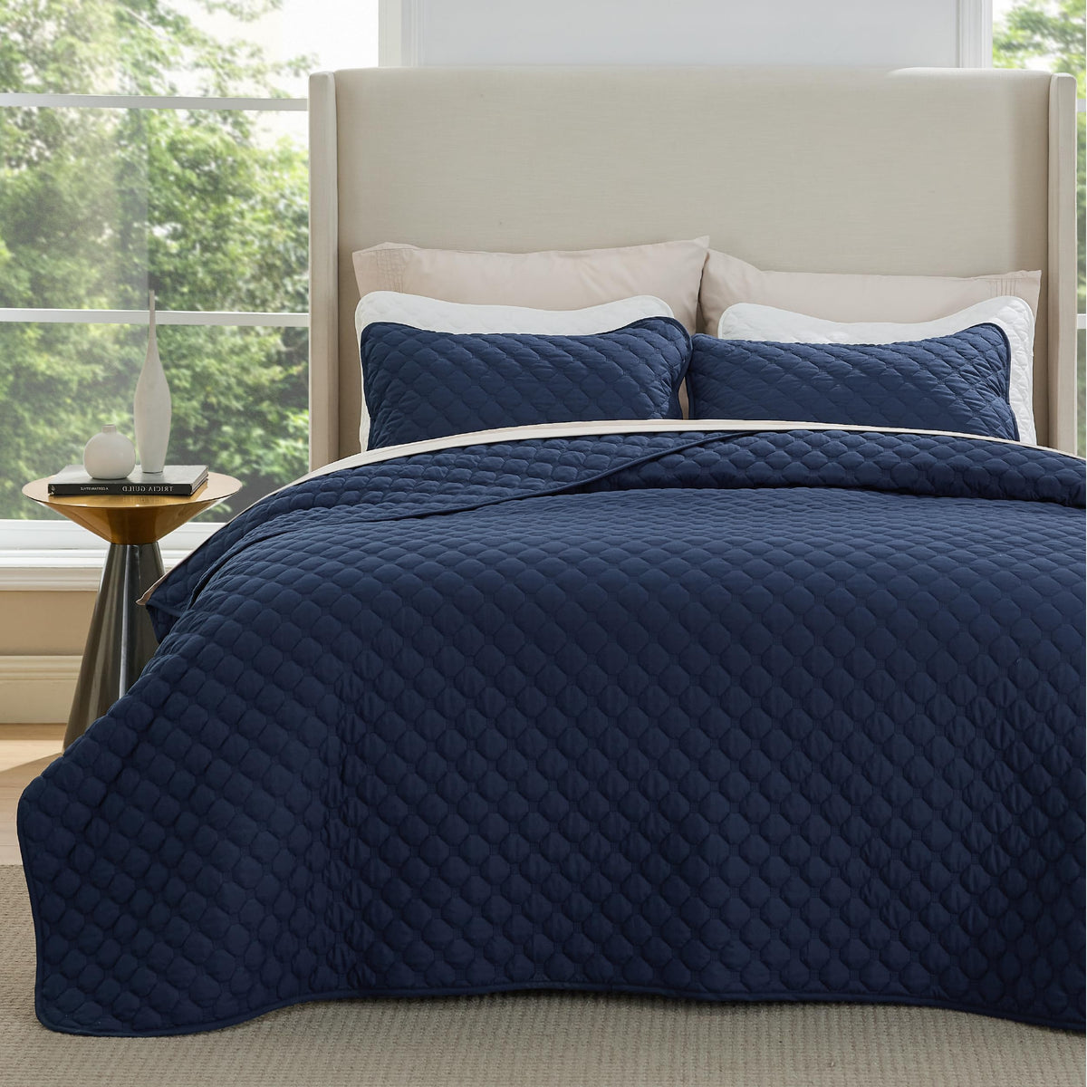 Bedsure Quilts Queen Size - Grey Bedspreads Queen Size with Basket Weave Pattern, Soft Quilt Bedding Set, Lightweight Comforter Set Coverlet for All Seasons with 2 Pillow Shams (90" x 96")