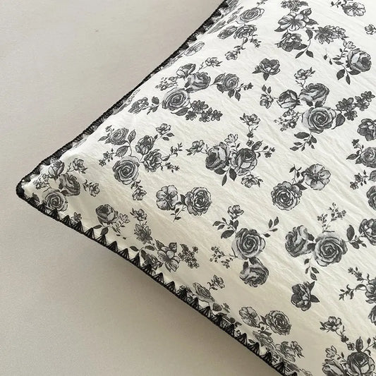 Printed Polyester Summer Quilt, Fresh Style Air Conditioning Blanket, Thin Quilt, Small Floral Bedding Set, Lightweight Bedding, New Summer Quilt, Soft Lightweight Quilts