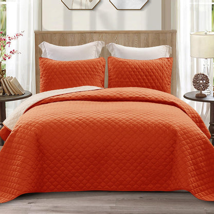 Exclusivo Mezcla Reversible Full Queen Quilt Bedding Set, Grey