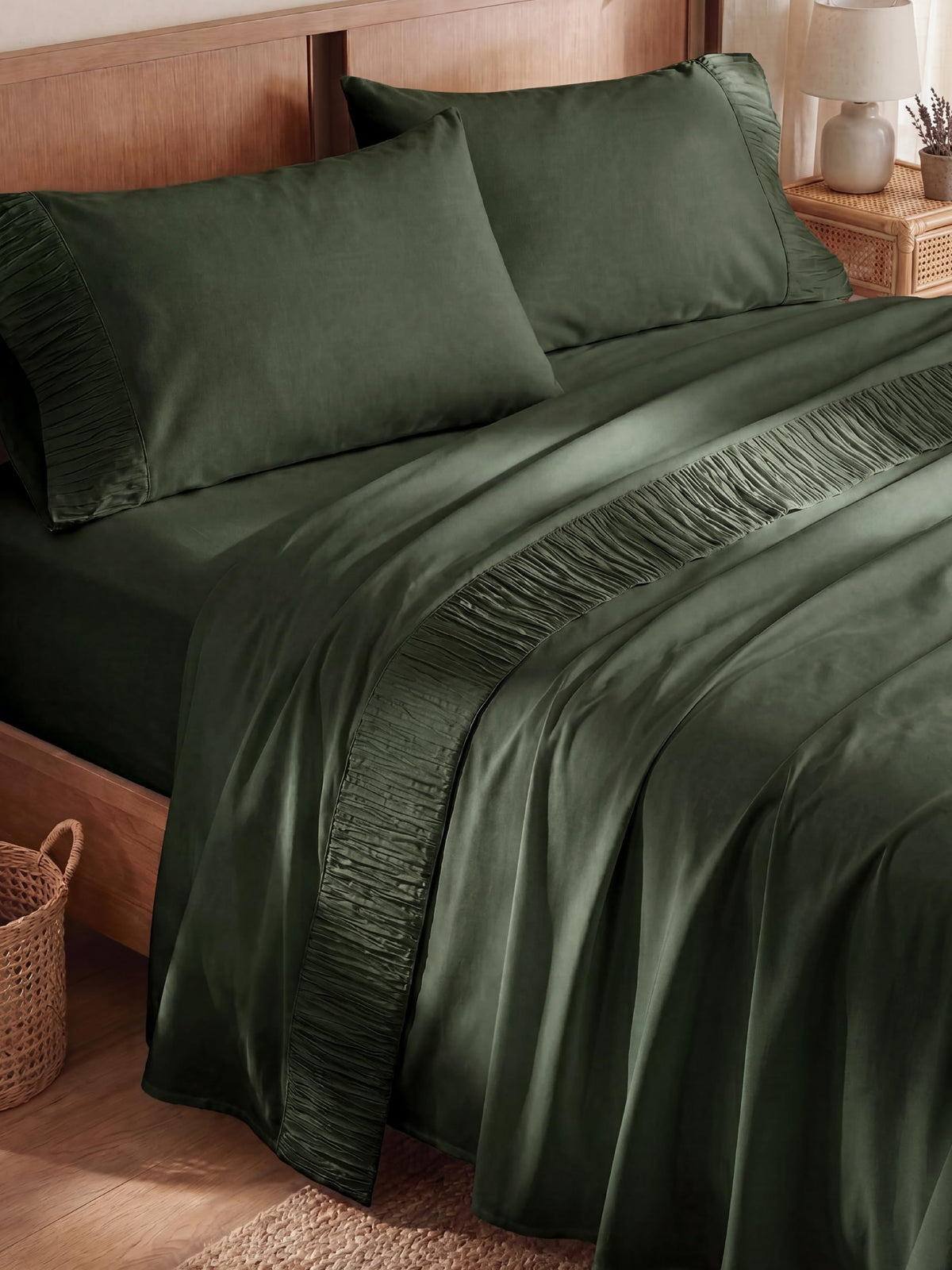 Bedsure Queen Sheet Set - 4 Pieces Soft, Breathable, Cooling Bed Sheets