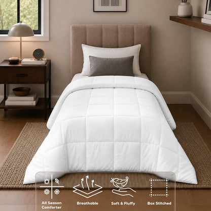 Utopia Bedding Duvet Insert, Twin Comforter 64 x 88 Inches, White