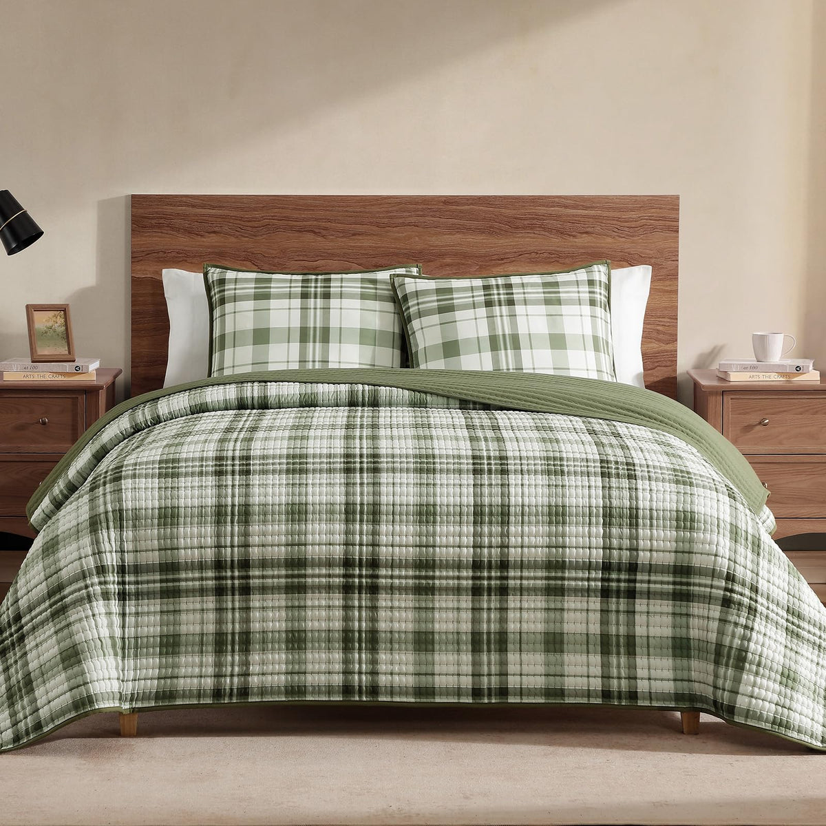 Queen Quilt-Lightweight Bedspreads Olive Green Queen Size Quilt Bedding Set