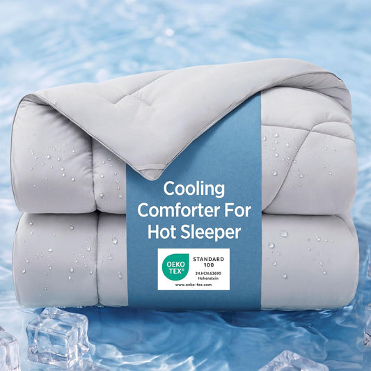 Bedsure Cooling Comforter Blankets for Hot Sleepers, All Season, King