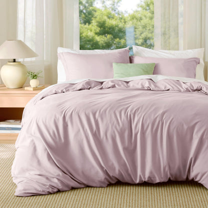 Bedsure White Duvet Cover Queen Size - Soft Double Brushed Bedding Set for Kids & Adults, Zipper Closure, 3 Pieces, Includes 1 Duvet Cover (90"x90") & 2 Pillow Shams, NO Comforter