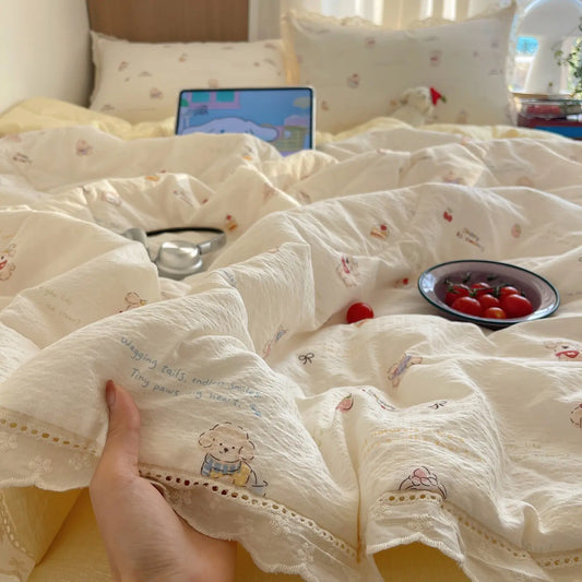 1pc 10a Antibacterial Ruffled Summer Quilt, Soft Lightweight Quilts, Elegant Single Person Lightweight Cool Air Conditioning Blanket, Portable Breathable, Cooling Breathable Bedding