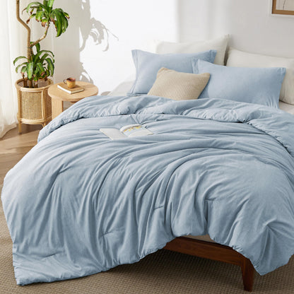 Bedsure Queen Size Comforter Sets, Beige Cationic Dyed Bedding Set 3 Pcs