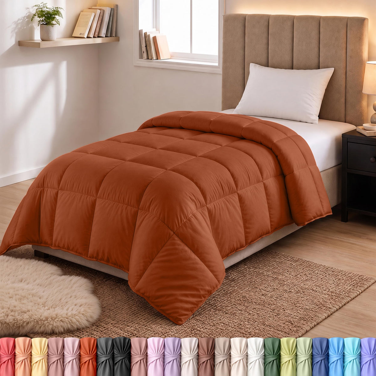 Utopia Bedding Duvet Insert, Twin Comforter 64 x 88 Inches, White