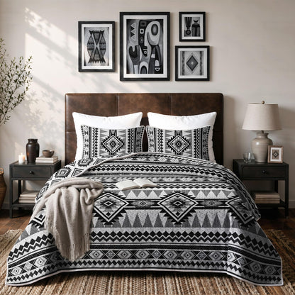 akkialla Full/Queen Size Quilt Bedding Set,Beige Lightweight Microfiber Soft Bedspread,Modern Style Geoetric Pattern Coverlet Set for All Seasons,3 Piece(1 Quilt,2 Pillow Shams)