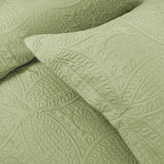 Lightweight Bedspread All Season Comfort - Quilted Coverlet Bedding Set - Oversized Breathable Bed Cover Quilt - Reversible Microfiber Bedspread
