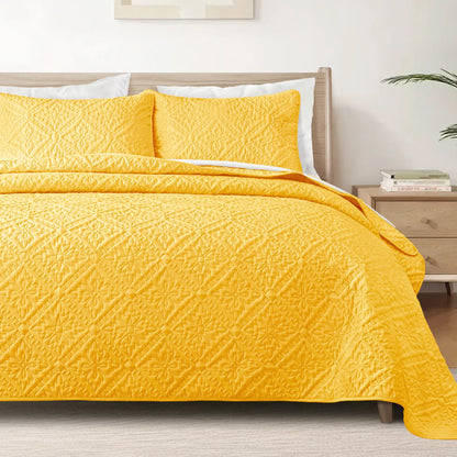 【SohoChic】Exclusivo Mezcla California King/King/Queen/Twin Size Quilt Bedding Set, Lightweight Soft Bedspreads Coverlets with 2 Pillow Shams, Modern Oversized Quilts for All Seasons
